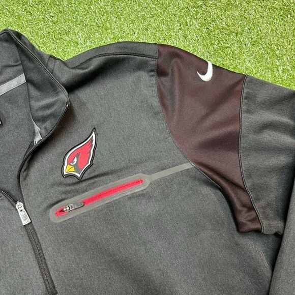 Arizona Cardinals Nike On Field Jacket Mens Small 1/4 Zip NFL Pullover - Picture 3 of 7